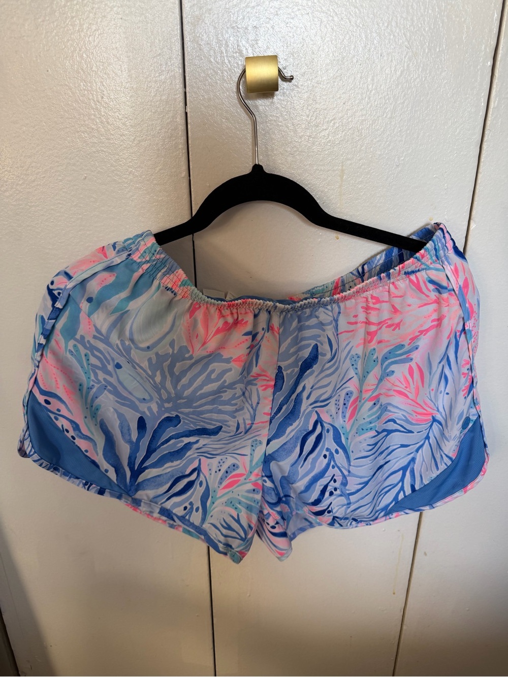 Lilly Pulitzer Blue & Pink Tropical Print Shorts